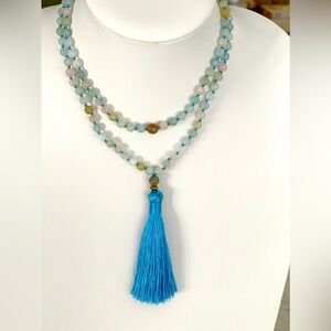 Aquamarine necklace 🩵🐬